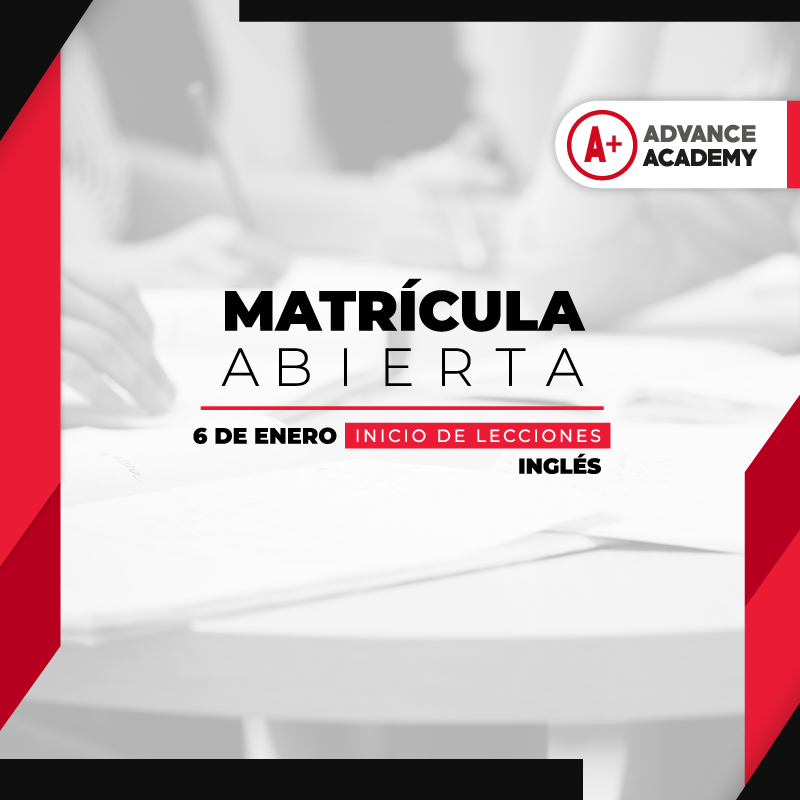 Matrícula abierta Matrícula enero 2020